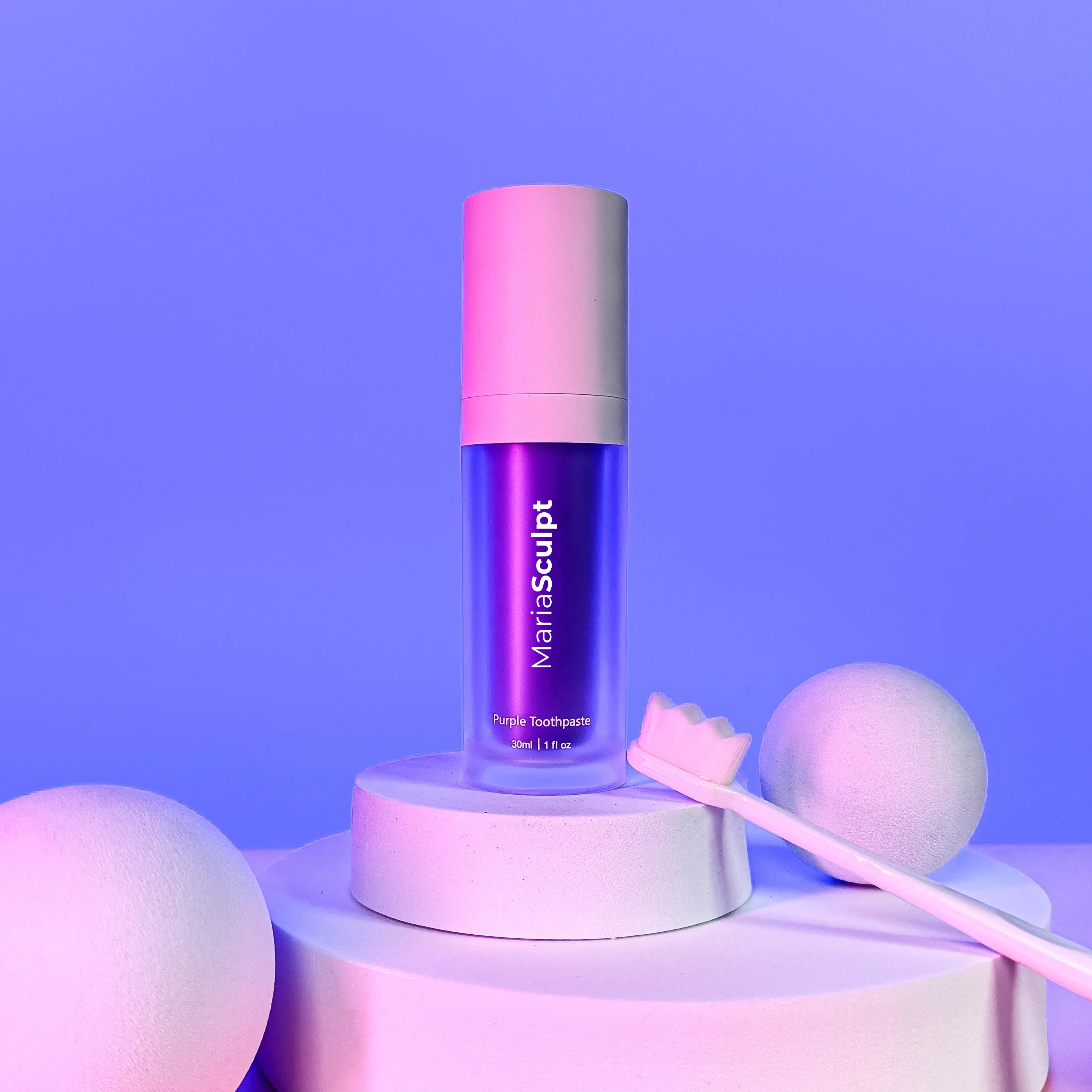 purple whitening toothpaste